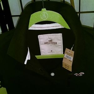 NwT Hollister So Cal Stretch Blue Collared Shirt